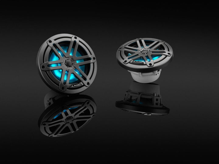 JL Audio JLM3-650X-S-GM-I: 6.5" M3-Series LED RGB Gun Metal Sport Marine Speakers