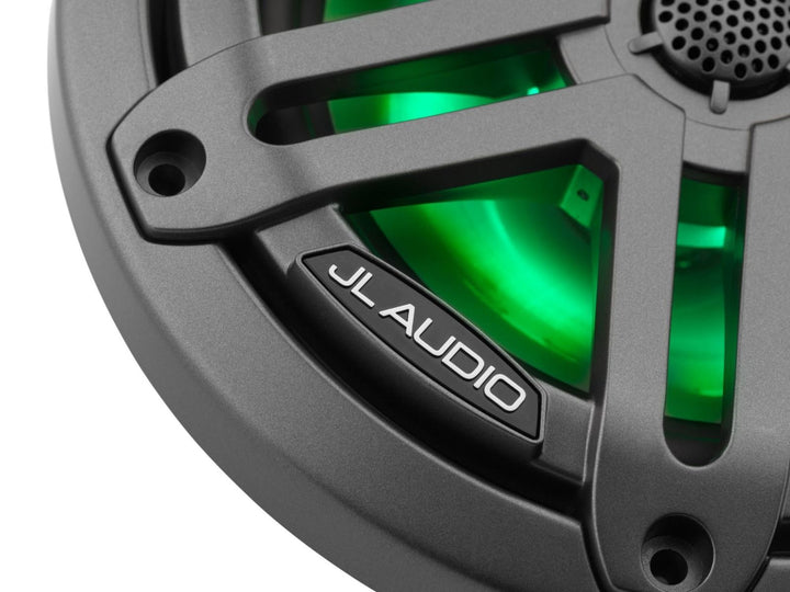JL Audio JLM3-650X-S-GM-I: 6.5" M3-Series LED RGB Gun Metal Sport Marine Speakers