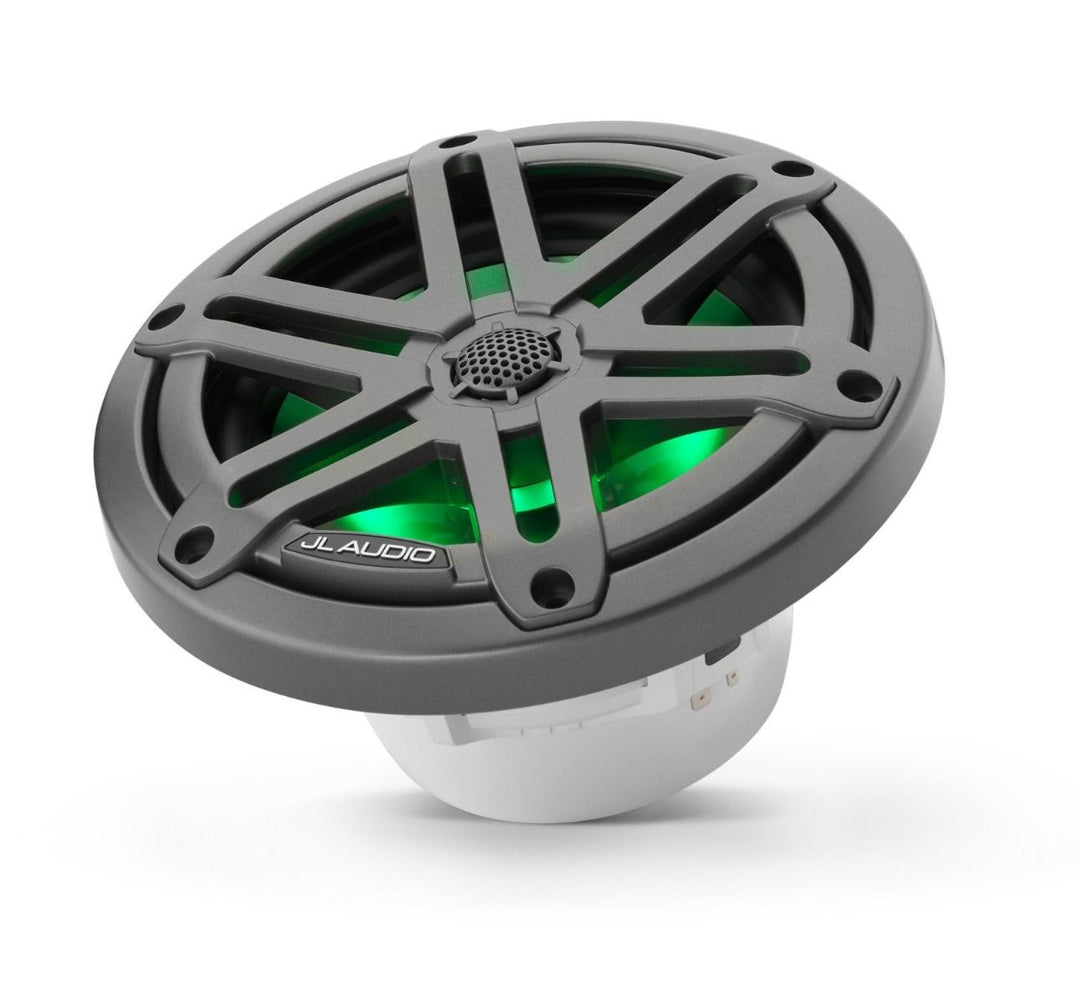 JL Audio JLM3-650X-S-GM-I: 6.5" M3-Series LED RGB Gun Metal Sport Marine Speakers
