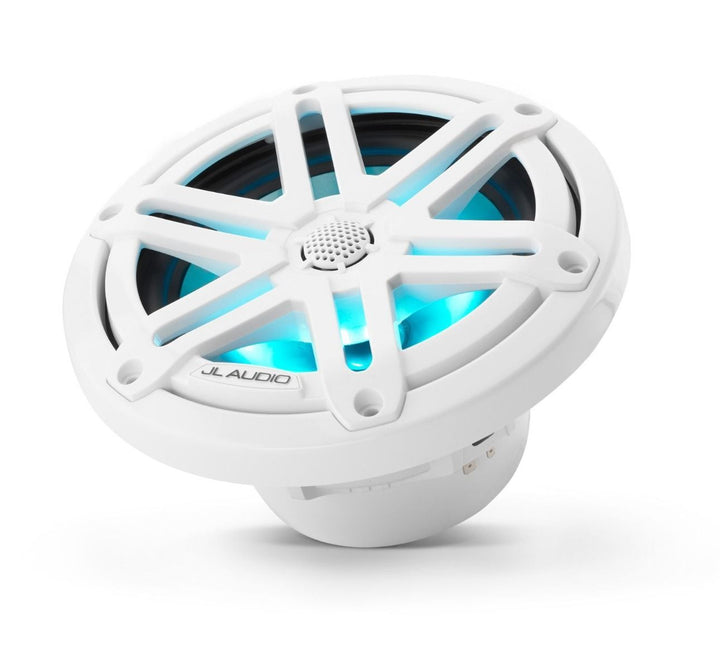 JL Audio JLM3-650X-S-GW-I: 6.5" M3-Series LED RGB Gloss White Sport Marine Speakers