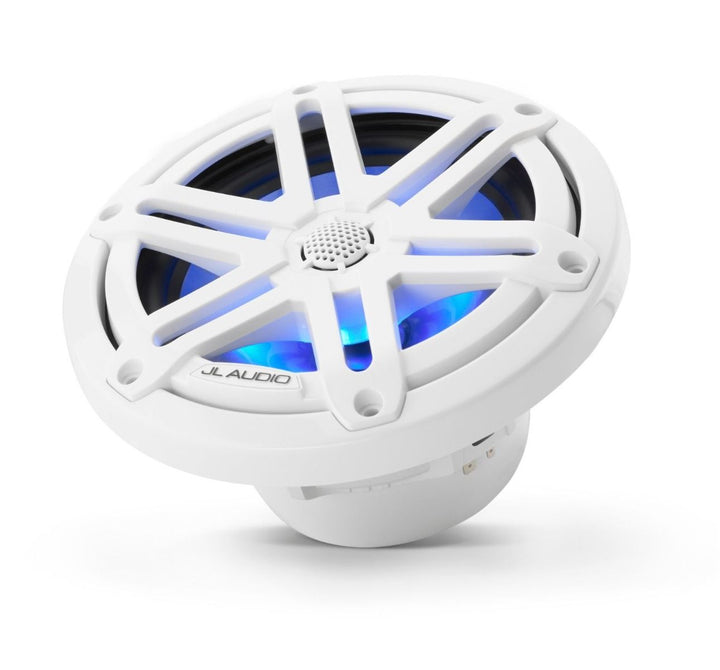 JL Audio JLM3-650X-S-GW-I: 6.5" M3-Series LED RGB Gloss White Sport Marine Speakers