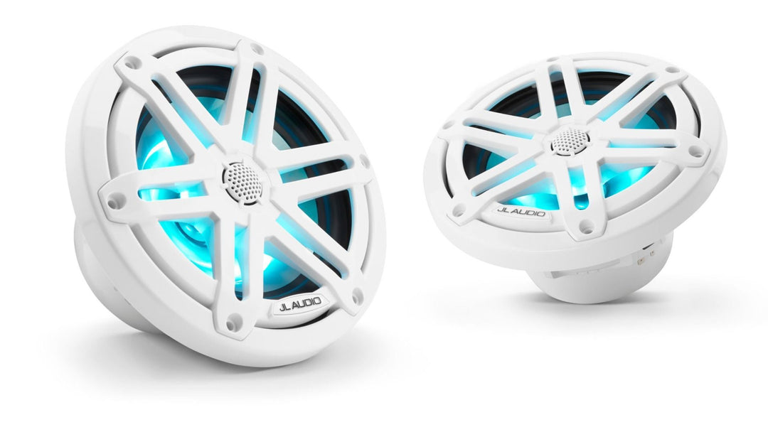 JL Audio JLM3-650X-S-GW-I: 6.5" M3-Series LED RGB Gloss White Sport Marine Speakers