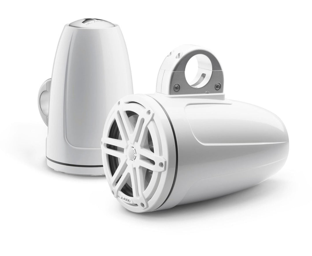 JL Audio JLM3770ETXV3GWSGW: 7.7" M3-Series Gloss White Enclosed Sport Tower Coaxial Marine Speaker System