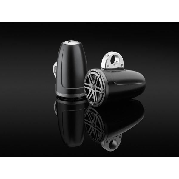 JL Audio JLM3770ETXV3SBSGM: 7.7" M3-Series Satin Gun Metal Sport Enclosed Tower Coaxial Marine Speaker System