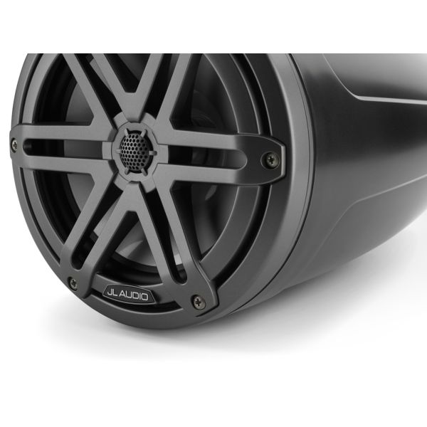 JL Audio JLM3770ETXV3SBSGM: 7.7" M3-Series Satin Gun Metal Sport Enclosed Tower Coaxial Marine Speaker System