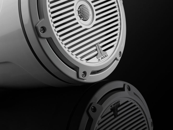 JL Audio JLM3770ETXV3GWCGW: 7.7" M3-Series Gloss White Classic Marine Enclosed Coaxial Tower Speaker System