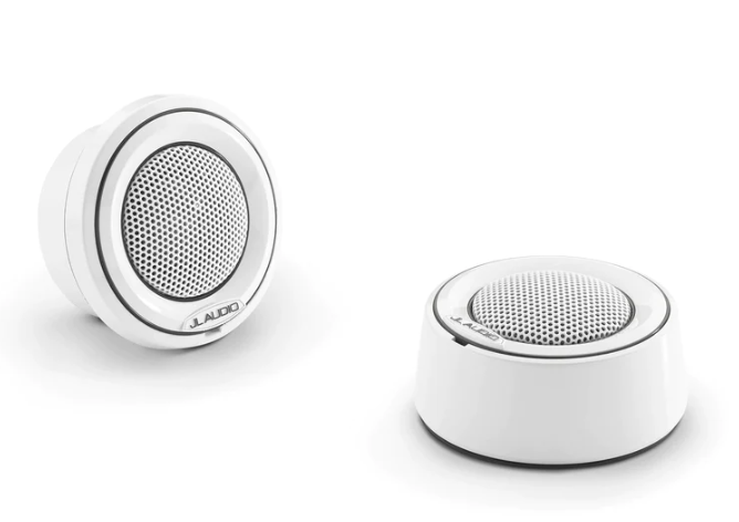 JL Audio JLM6-100CT-C-S-3GW: 1" M6-Series Gloss White Pair Marine Component Tweeter Mounting Cups