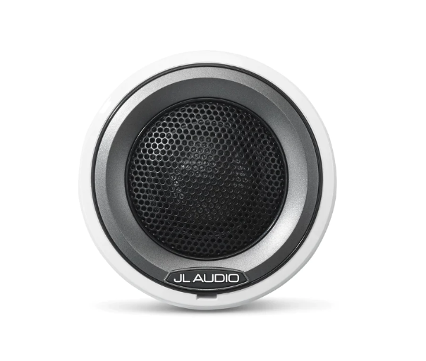 JL Audio JLM6-100CT-C-S-GWGM: 1" M6-Series Grey Metallic Gloss White Mesh Pair Marine Component Tweeter Cups