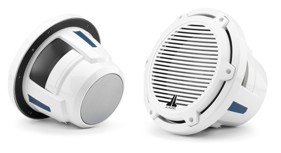 JL Audio JLM6-10IB-C-GW-GW-4: 10" M6- / IB-Series Gloss White Classic Marine Subwoofer