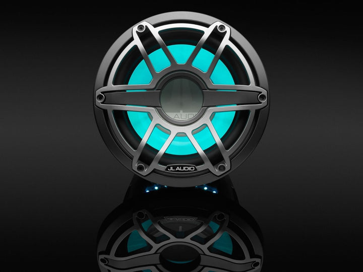 JL Audio JLM6-10IB-S-GM-TI-I4: 10" M6- / IB-Series LED RGB Gun Metal Titanium Sport Marine Subwoofer