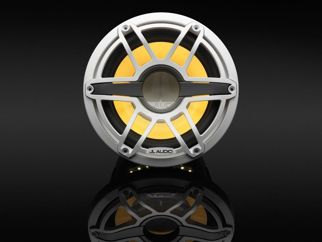 JL Audio JLM6-10IB-S-GW-GW-I4: 10" M6- / IB-Series LED RGB Gloss White Sport Marine Subwoofer