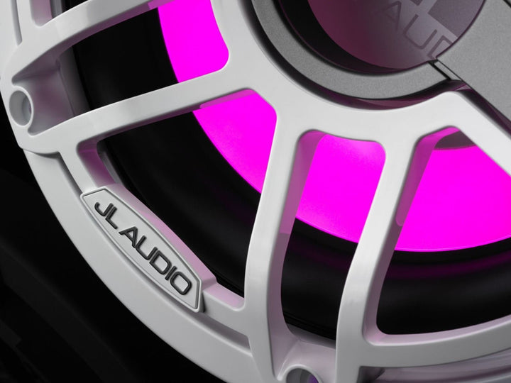 JL Audio JLM6-10IB-S-GW-GW-I4: 10" M6- / IB-Series LED RGB Gloss White Sport Marine Subwoofer