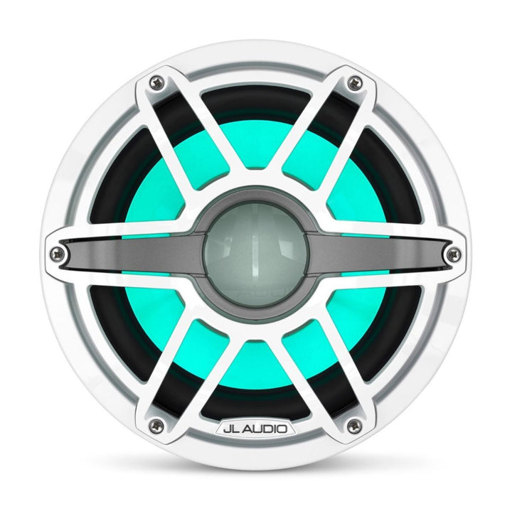 JL Audio JLM6-10IB-S-GW-GW-I4: 10" M6- / IB-Series LED RGB Gloss White Sport Marine Subwoofer
