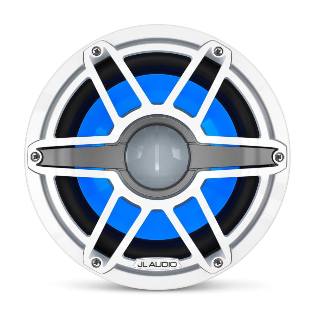 JL Audio JLM6-10IB-S-GW-GW-I4: 10" M6- / IB-Series LED RGB Gloss White Sport Marine Subwoofer