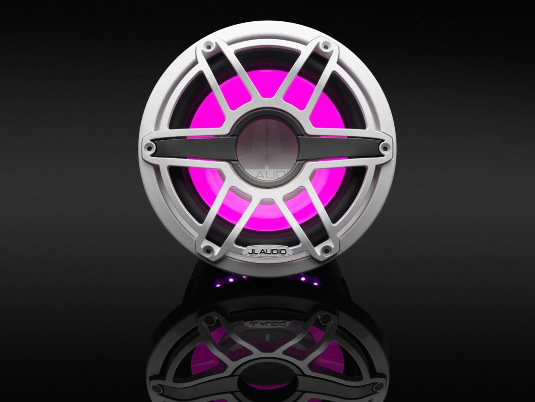 JL Audio JLM6-10IB-S-GW-GW-I4: 10" M6- / IB-Series LED RGB Gloss White Sport Marine Subwoofer