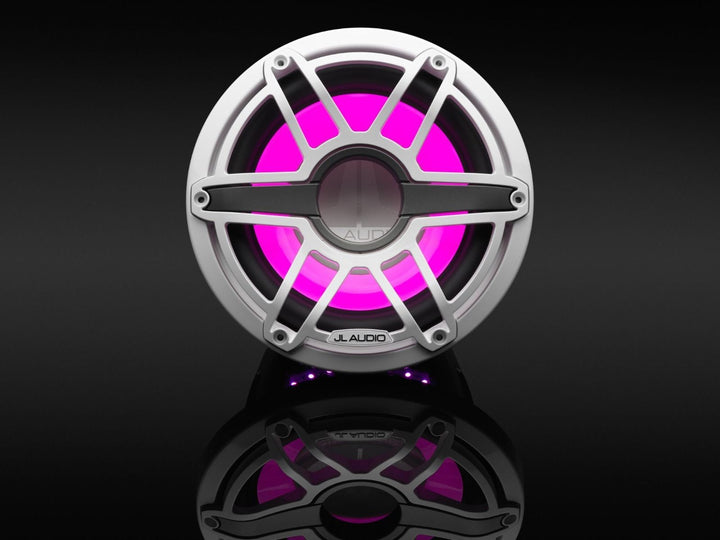 JL Audio JLM6-10IB-S-GW-GW-I4: 10" M6- / IB-Series LED RGB Gloss White Sport Marine Subwoofer