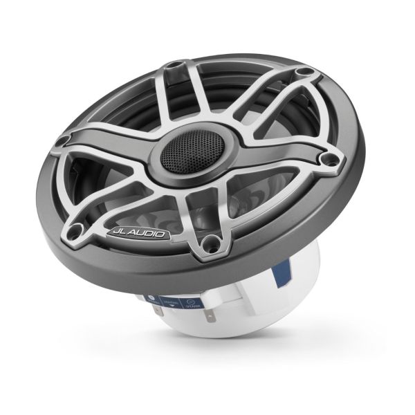 JL Audio JLM6-650X-S-GM-TI-I: 6.5" M6-Series LED RGB Gun Metal Titanium Marine Coaxial Speakers