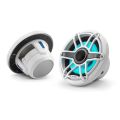 JL Audio JLM6-650X-S-GW-GW-I: 6.5" M6-Series LED RGB Gloss White Sport Marine Coaxial Speakers