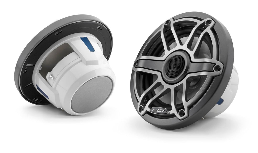JL Audio JLM6-650X-S-GM-TI: 6.5" M6-Series Sport Gun Metal Titanium Marine Coaxial Speakers