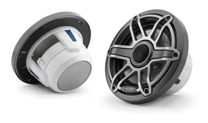 JL Audio JLM6-650X-S-GM-TI: 6.5" M6-Series Sport Gun Metal Titanium Marine Coaxial Speakers