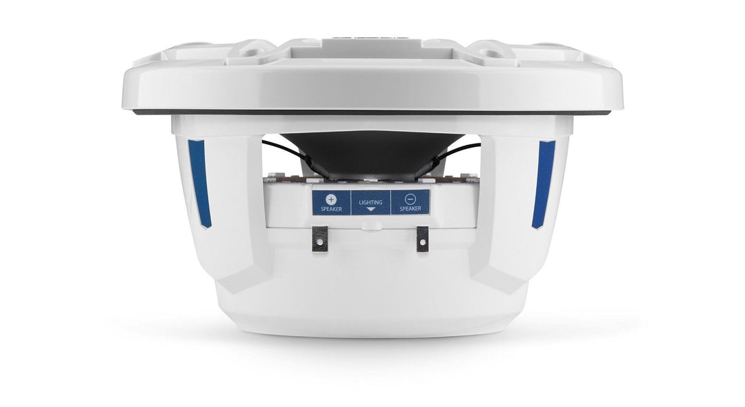 JL Audio JLM6-770X-S-GW-GW-I: 7.7" M6-Series LED RGB Gloss White Sport Marine Coaxial Speakers