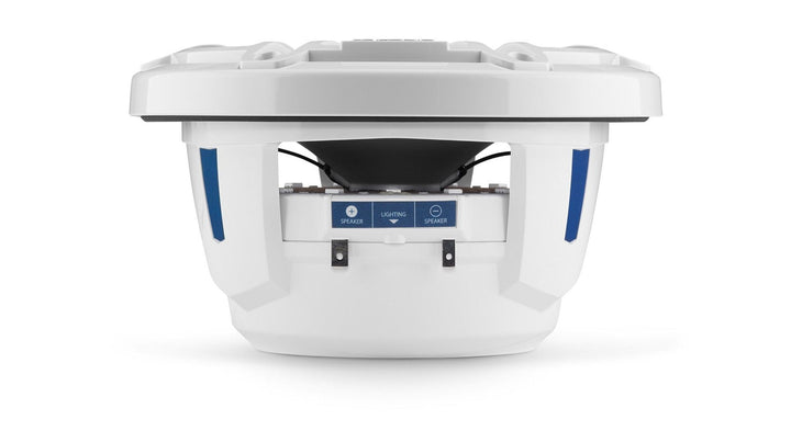 JL Audio JLM6-770X-S-GW-GW-I: 7.7" M6-Series LED RGB Gloss White Sport Marine Coaxial Speakers