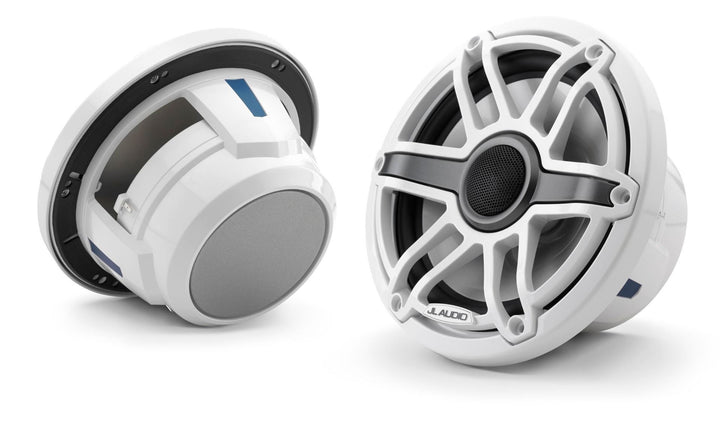 JL Audio JLM6-770X-S-GW-GW: 7.7" M6-Series Gloss White Sport Marine Coaxial Speakers