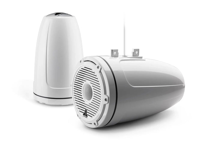 JL Audio JLM6-880ETXV3-GW-C-3GW: 8.8" M6-Series Gloss White Classic Tower Enclosure Coaxial Speaker System