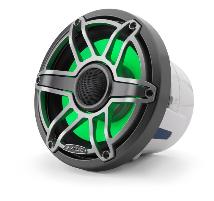 JL Audio JLM6-880X-S-GM-TI-I: 8.8" M6-Series LED RGB Gun Metal Titanium Sport Marine Coaxial Speakers
