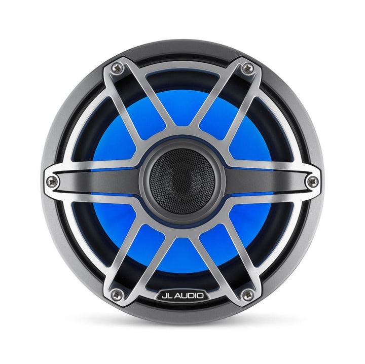 JL Audio JLM6-880X-S-GM-TI-I: 8.8" M6-Series LED RGB Gun Metal Titanium Sport Marine Coaxial Speakers