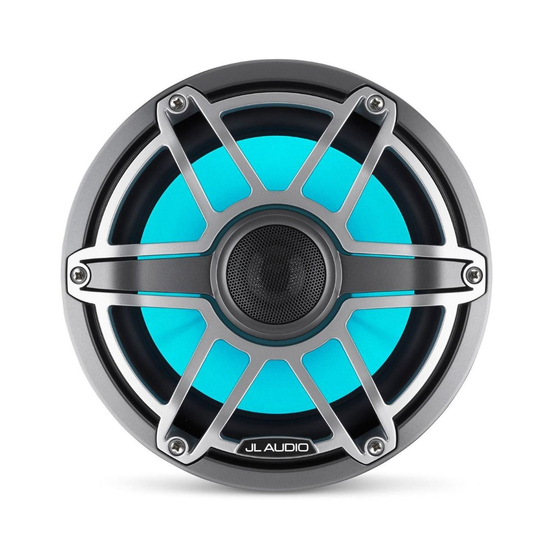 JL Audio JLM6-880X-S-GM-TI-I: 8.8" M6-Series LED RGB Gun Metal Titanium Sport Marine Coaxial Speakers