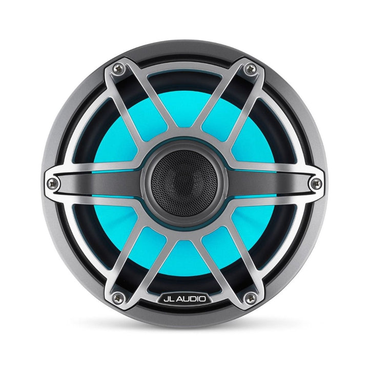 JL Audio JLM6-880X-S-GM-TI-I: 8.8" M6-Series LED RGB Gun Metal Titanium Sport Marine Coaxial Speakers