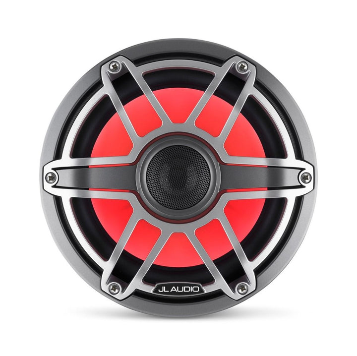 JL Audio JLM6-880X-S-GM-TI-I: 8.8" M6-Series LED RGB Gun Metal Titanium Sport Marine Coaxial Speakers
