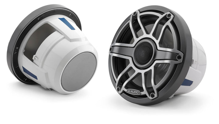 JL Audio JLM6-880X-S-GM-TI: 8.8" M6-Series Gun Metal Titanium Sport Marine Coaxial Speakers