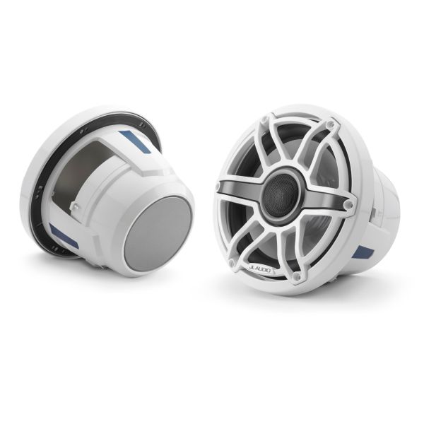 JL Audio JLM6-880X-S-GW-GW: 8.8" M6-Series Gloss White Sport Marine Coaxial Speakers