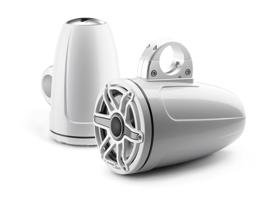 JL Audio JLM6770ETXV3GWSGWGW: 7.7" M6-Series Gloss White Sport Enclosed Tower Coaxial Marine Speaker System