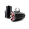 JL Audio JLM6770ETXV3SBSGMTII: 7.7" M6-Series LED RGB Satin Gun Metal Titanium Sport Enclosed Tower Coaxial Marine Speaker System