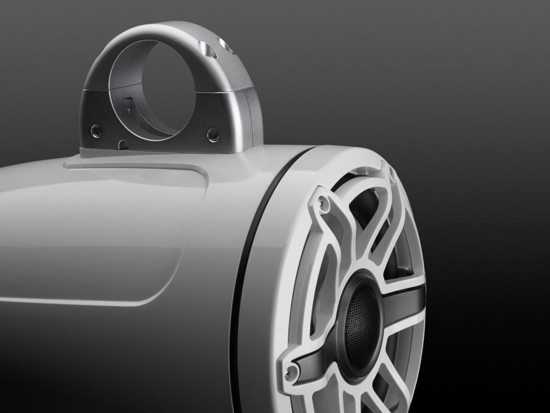 JL Audio JLM6880ETXV3GWSGWGW: 8.8" M6-Series Gloss White Sport Enclosed Tower Coaxial Marine Speaker System