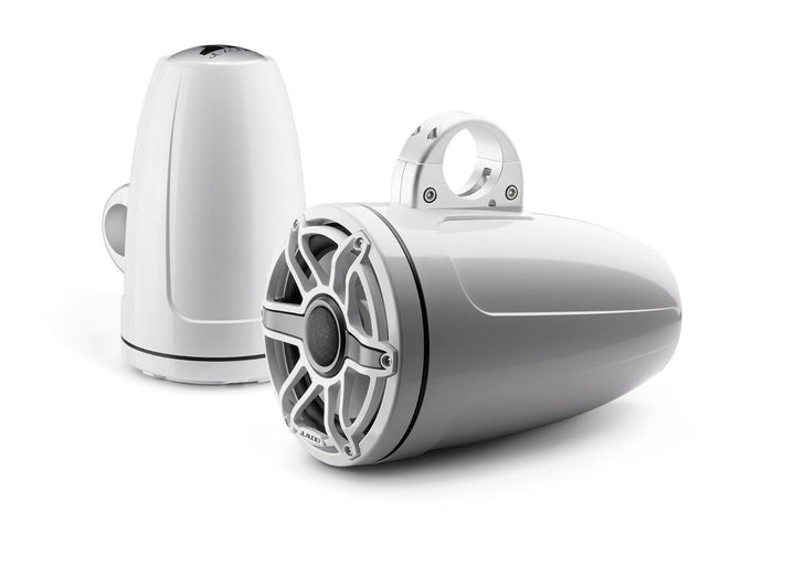 JL Audio JLM6880ETXV3GWSGWGW: 8.8" M6-Series Gloss White Sport Enclosed Tower Coaxial Marine Speaker System