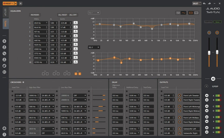 JL Audio JLTWK-88: 8 + Digital Inputs / Outputs System Tuning Digital Signal Processor