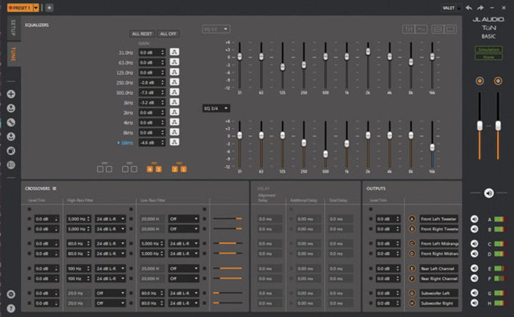 JL Audio JLTWK-88: 8 + Digital Inputs / Outputs System Tuning Digital Signal Processor