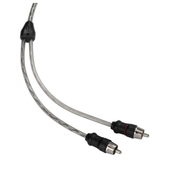 JL Audio JLXD-CLRAIC2-12: 12 FT 2-Channel Clear Audio Interconnect Cable