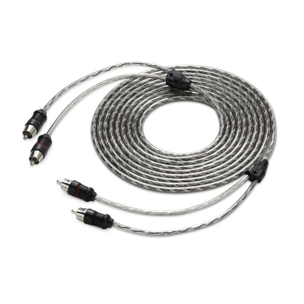 JL Audio JLXD-CLRAIC2-12: 12 FT 2-Channel Clear Audio Interconnect Cable