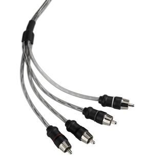JL Audio JLXD-CLRAIC4-12: 12 FT 4-Channel Clear Audio Interconnect Cable