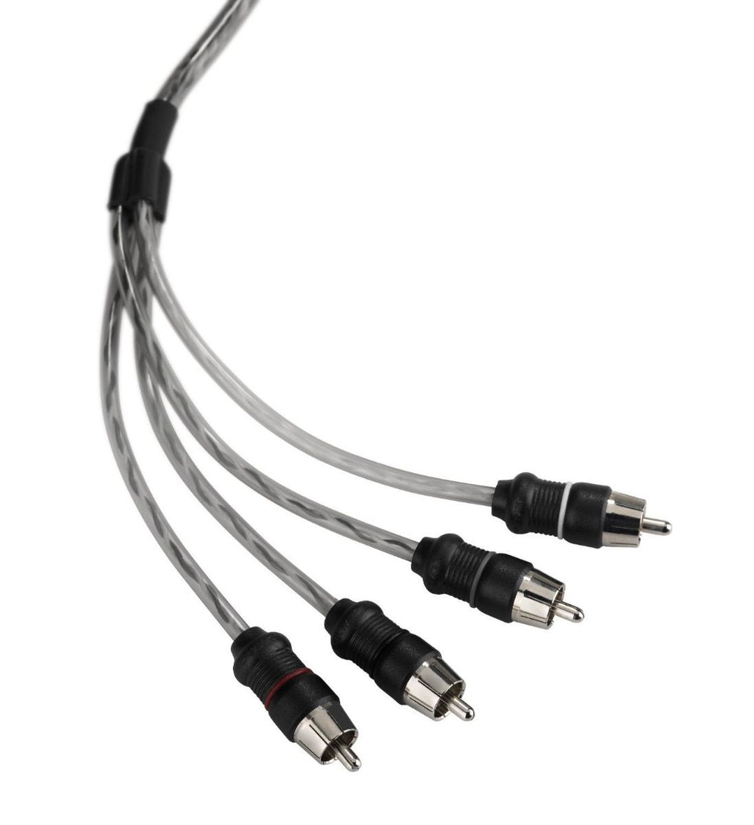 JL Audio JLXD-CLRAIC4-18: 18 FT 4-Channel Clear Audio Interconnect Cable