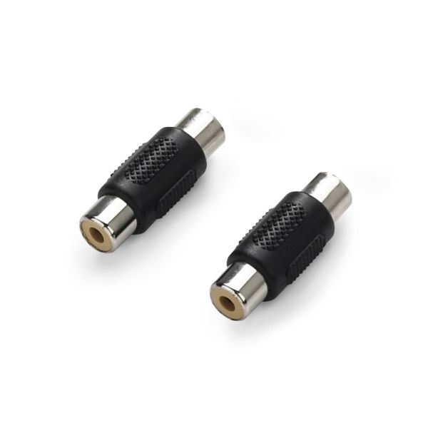 JL Audio JLXD-CLRAICB-2F: 2 Female RCA Jack Ends ECS Machined Audio Barrel Connectors