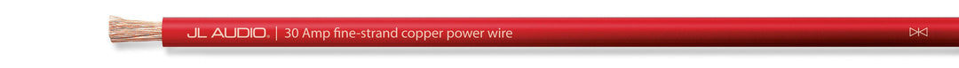 JL Audio JLXD-RPW30A-250: 250 FT 30 A 9 AWG Red Pure Copper Jacket Power Wire Spool