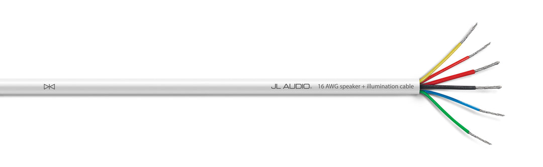 JL Audio JLXM-WHTMFC-250: 16 AWG ECS Marine White Speaker Cable Spool