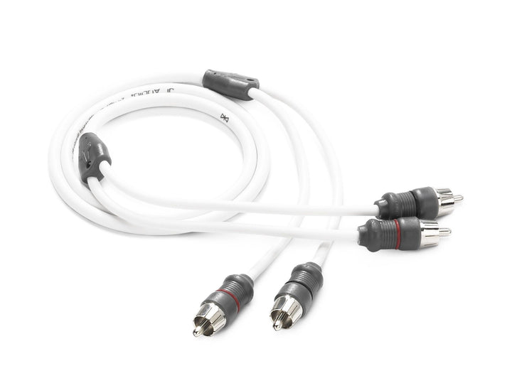 JL Audio JLXMD-WHTAIC2-3: 3 FT 2-Channel Twisted-Pair Marine RCA Cable