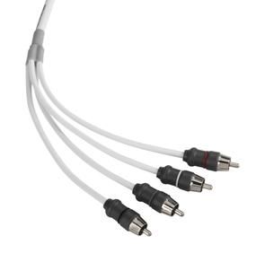 JL Audio JLXMD-WHTAIC4-25: 25 FT 4-Channel Twisted-Pair Marine RCA Cable